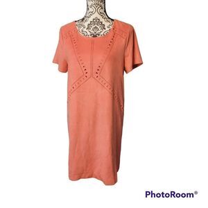 Design Lab faux suede dress